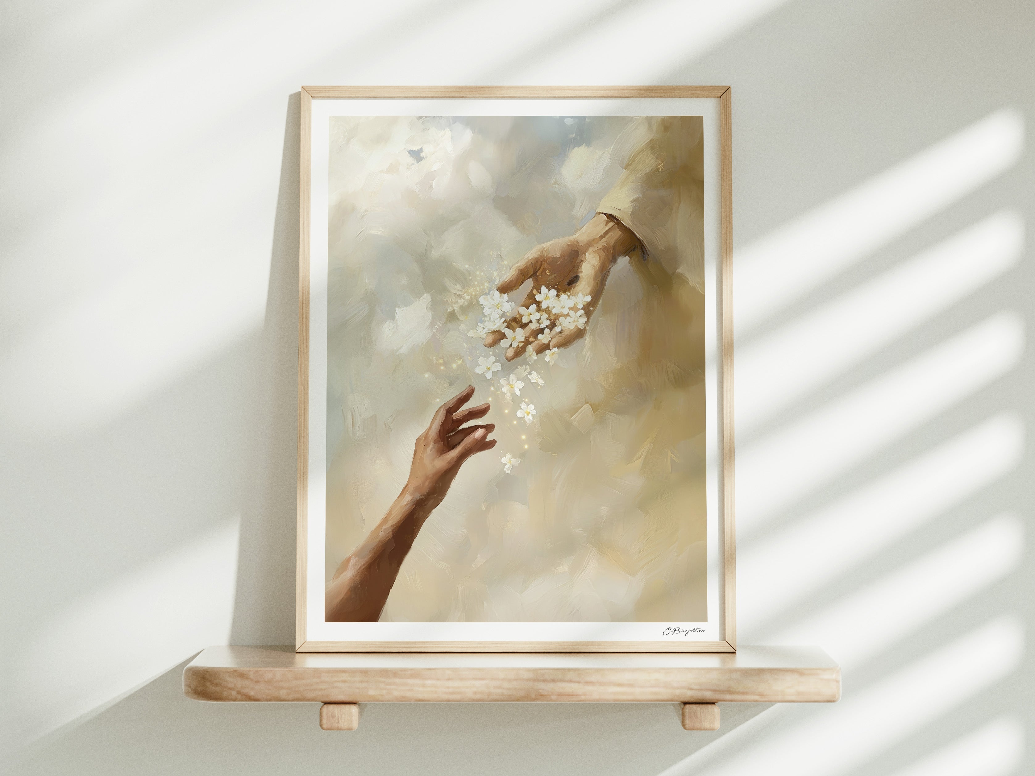 Reaching for Him | Signed Handmade Art Print