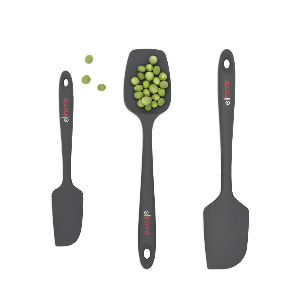 3 Piece Silicone Spatula Set - Red