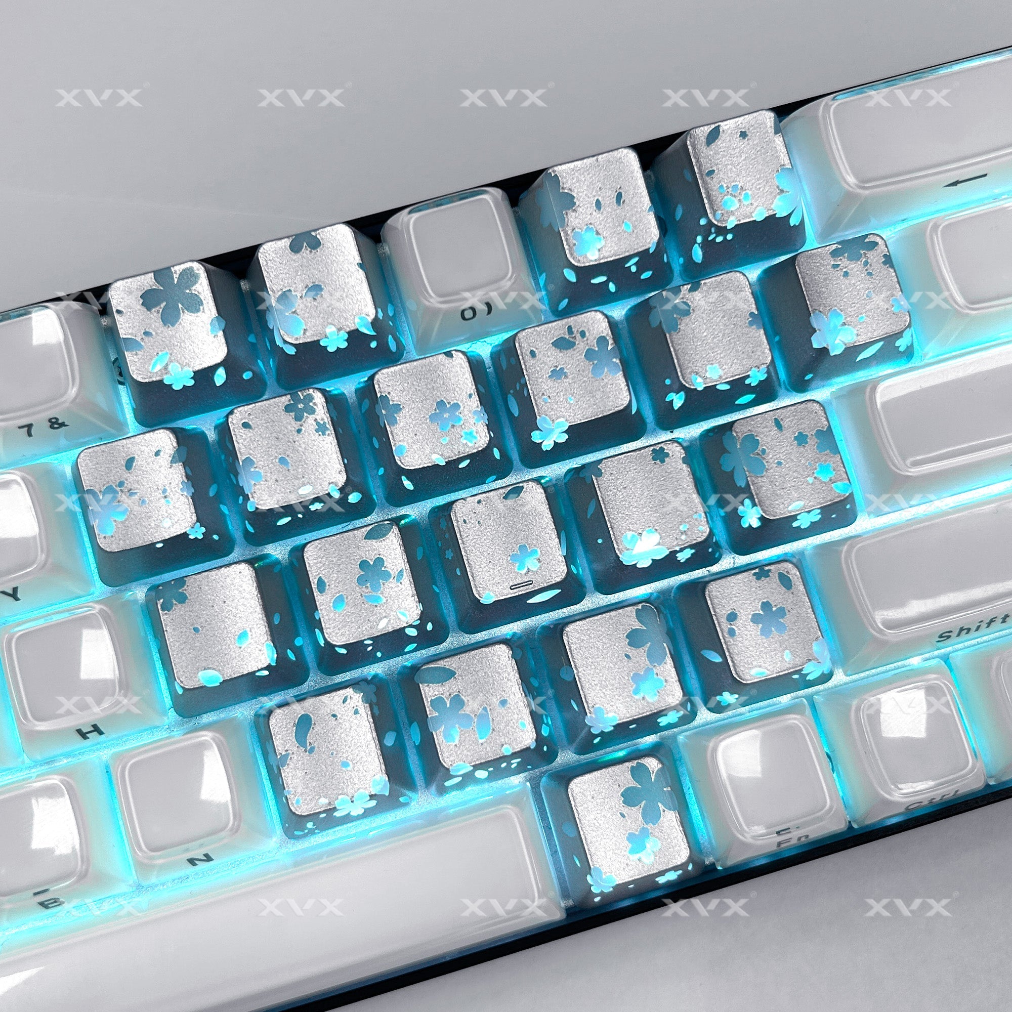 XVX FlutterBloom OEM Profile IMD-Tech Keycaps 21-Key