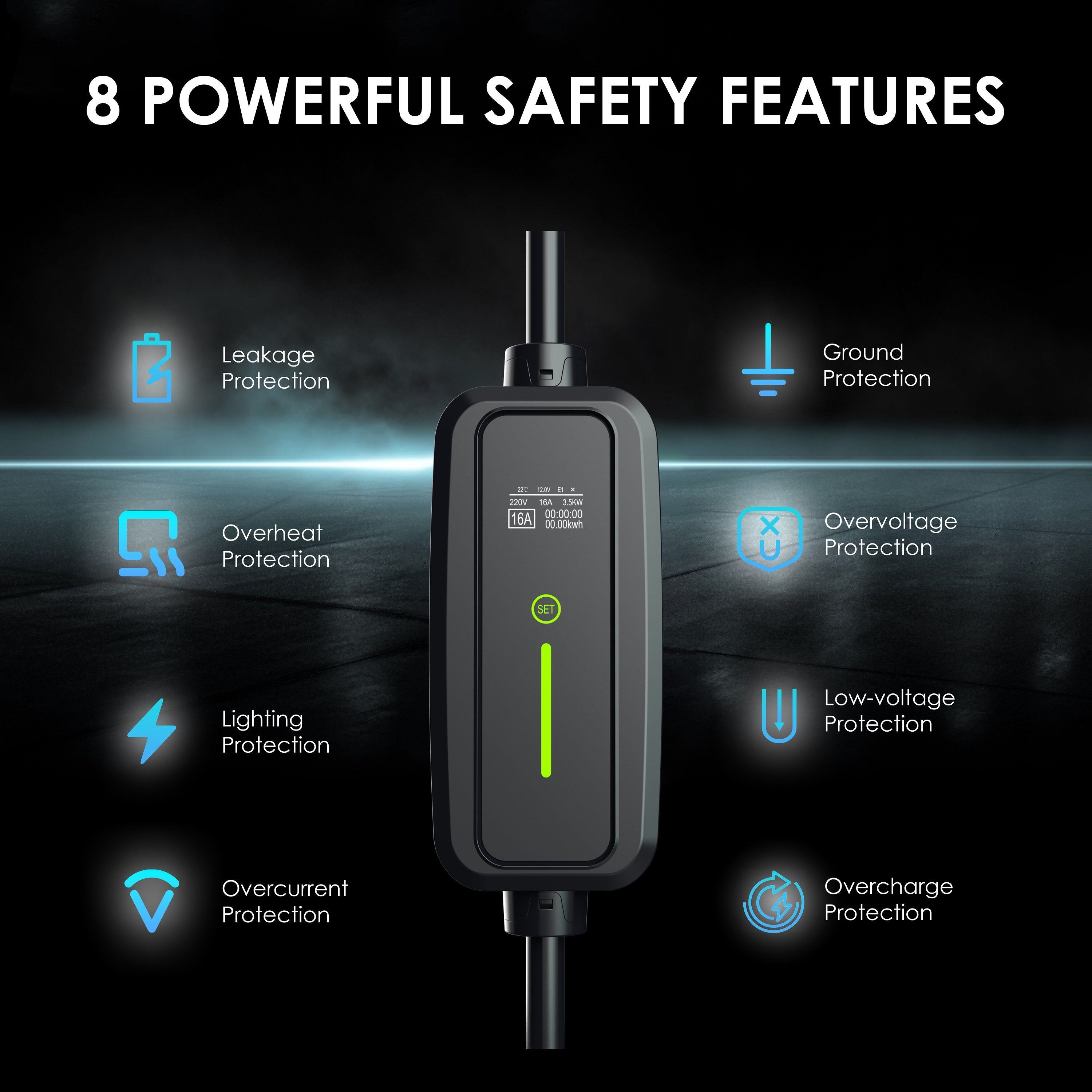 J1772 16A Portable Charger