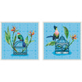 Uncaged No. 1 & No. 2 2 Piece Framed Canvas Wall Art Set by Lucia Gianello