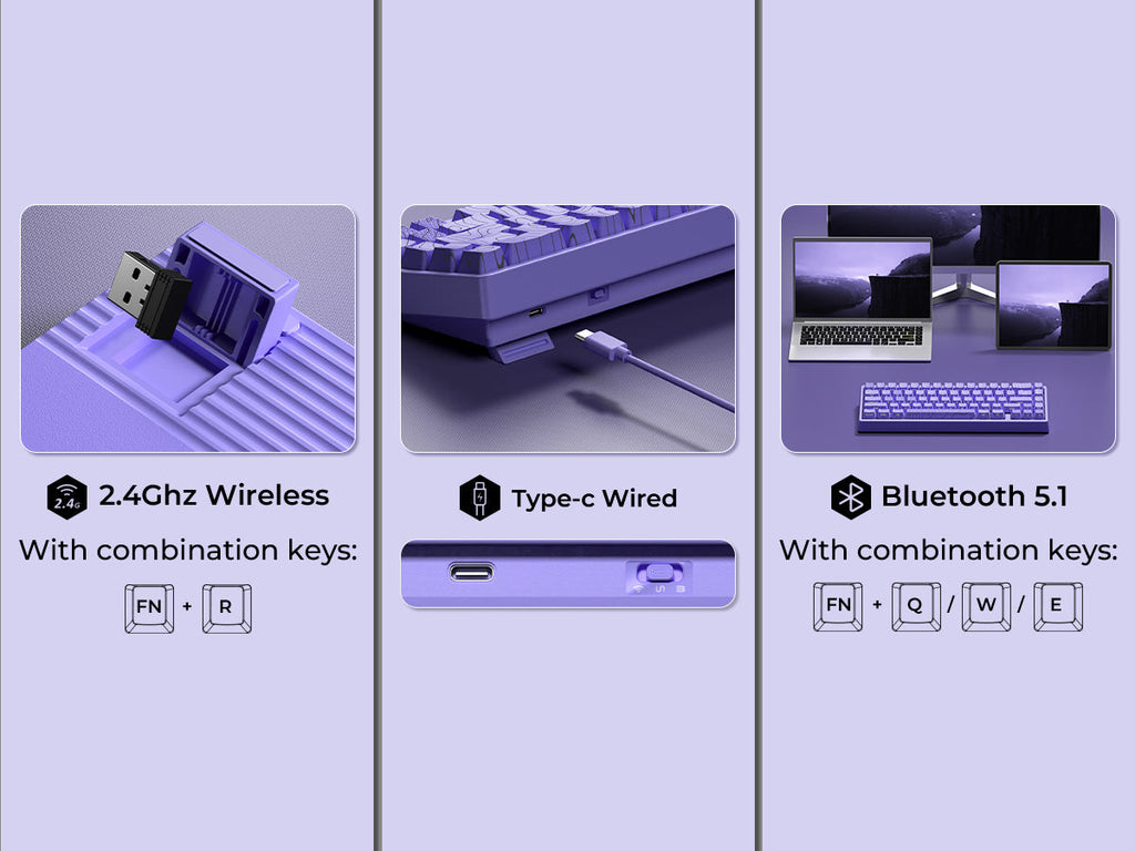 XVX M67 JadeStone Mechanical Keyboard With IMD-Tech Keycaps (Stellar White)