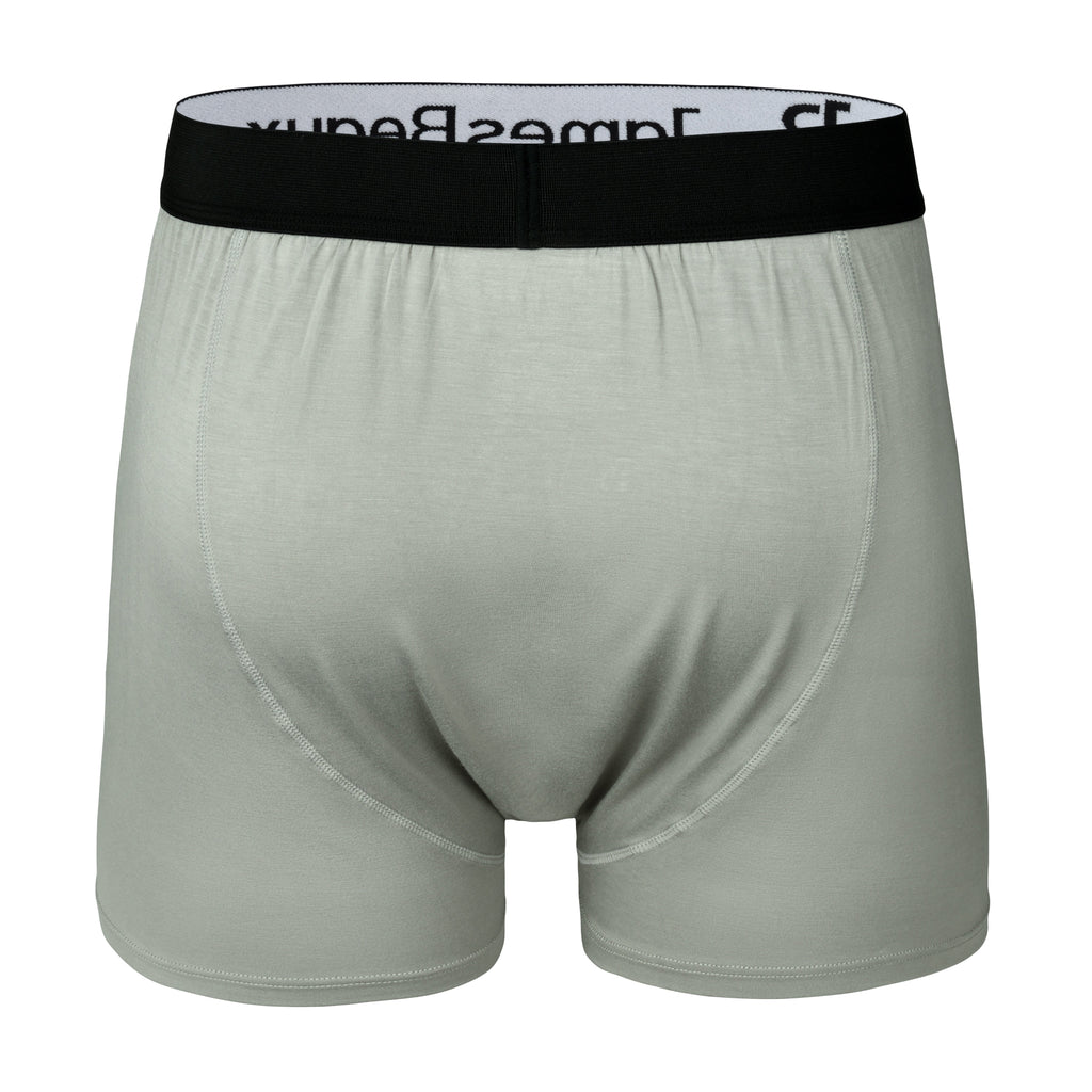 Men's Gray 95% Viscose from Bamboo Boxer Shorts