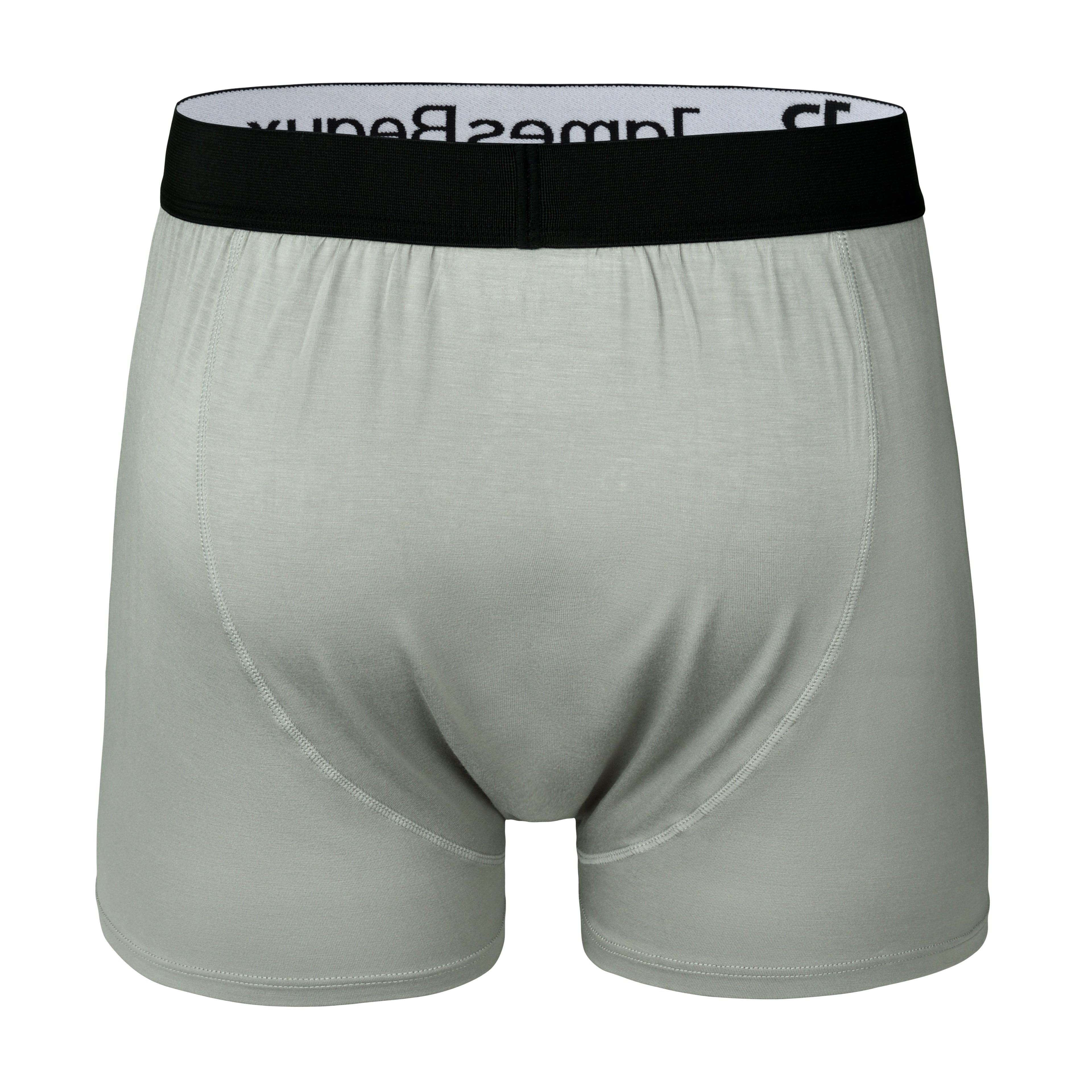 Men's Gray 95% Viscose from Bamboo Boxer Shorts