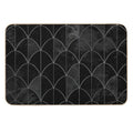 Mermaid Scales. Black And White Watercolor.  High-Traffic Bath Mat
