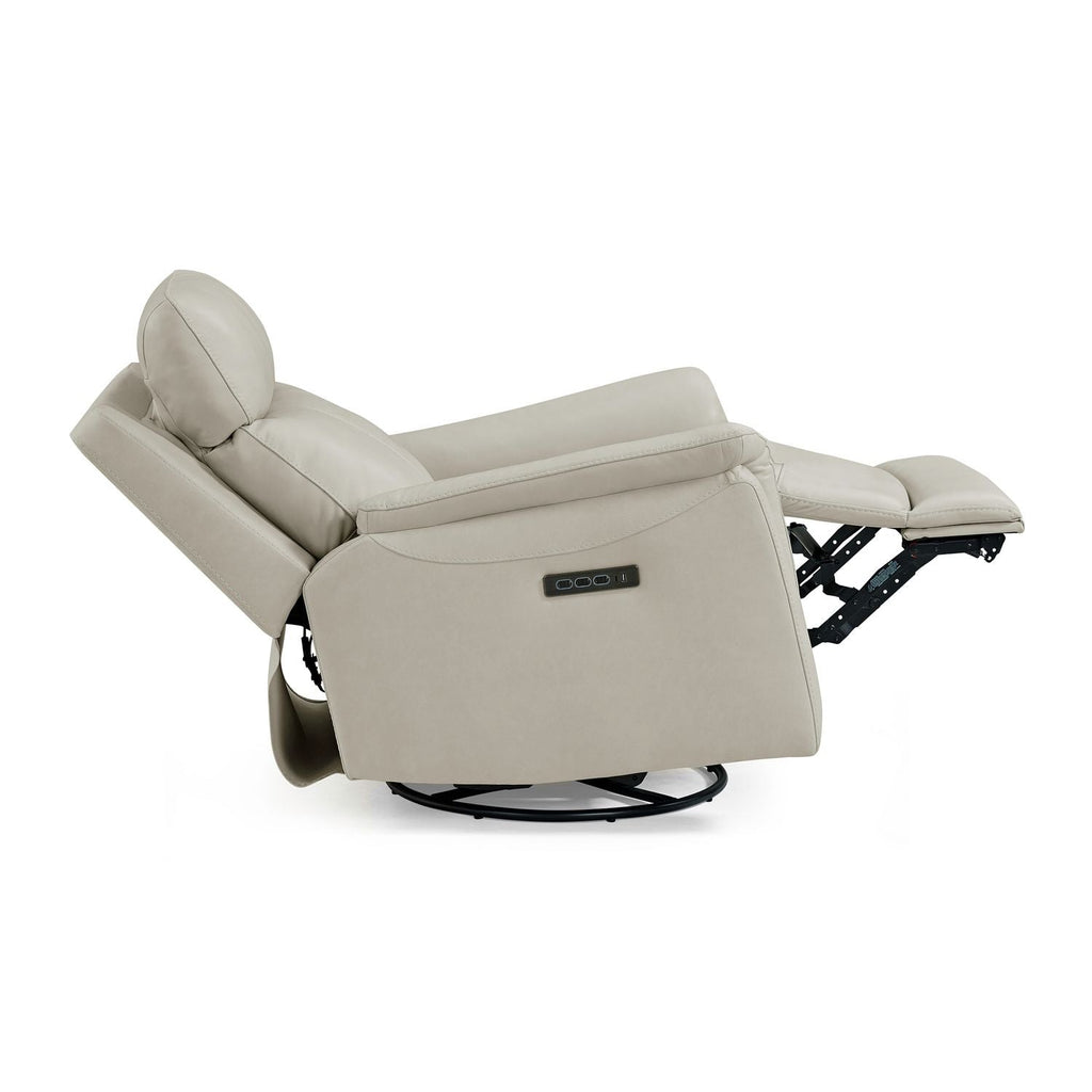 Opus CollectionPower Leather Recliner Chair with Swivel Glide