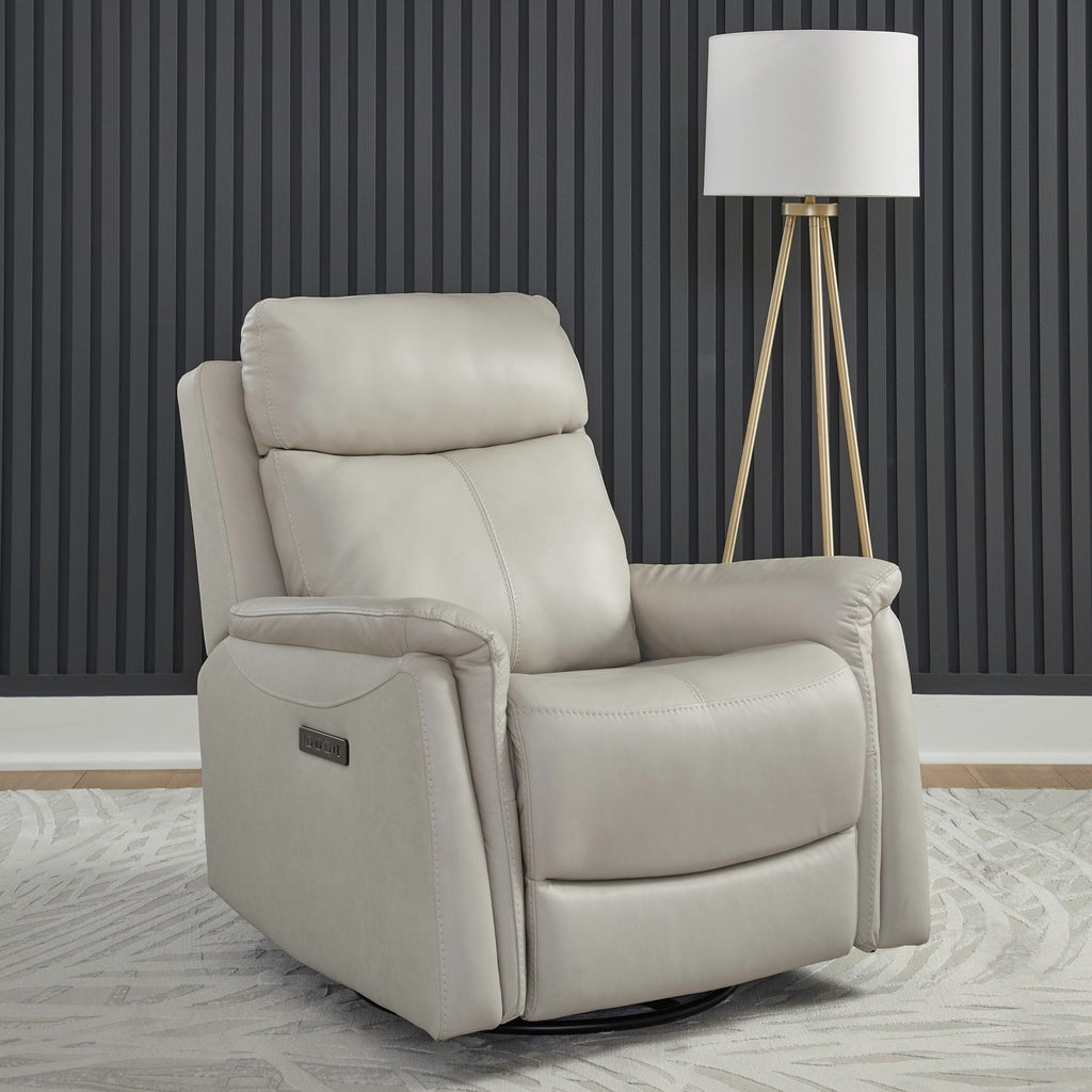 Opus CollectionPower Leather Recliner Chair with Swivel Glide