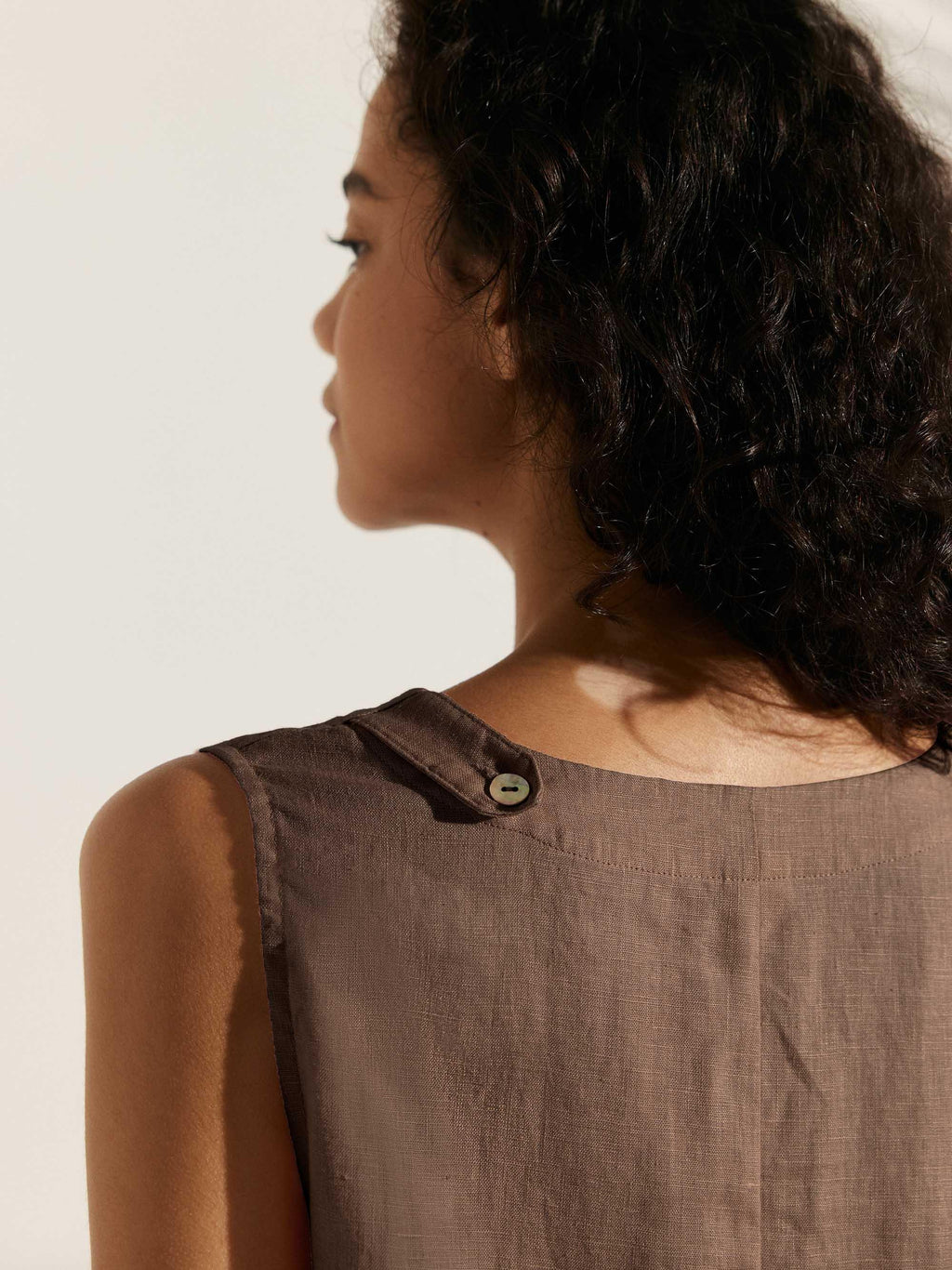 100% Linen Sleeveless Dress SIENNA