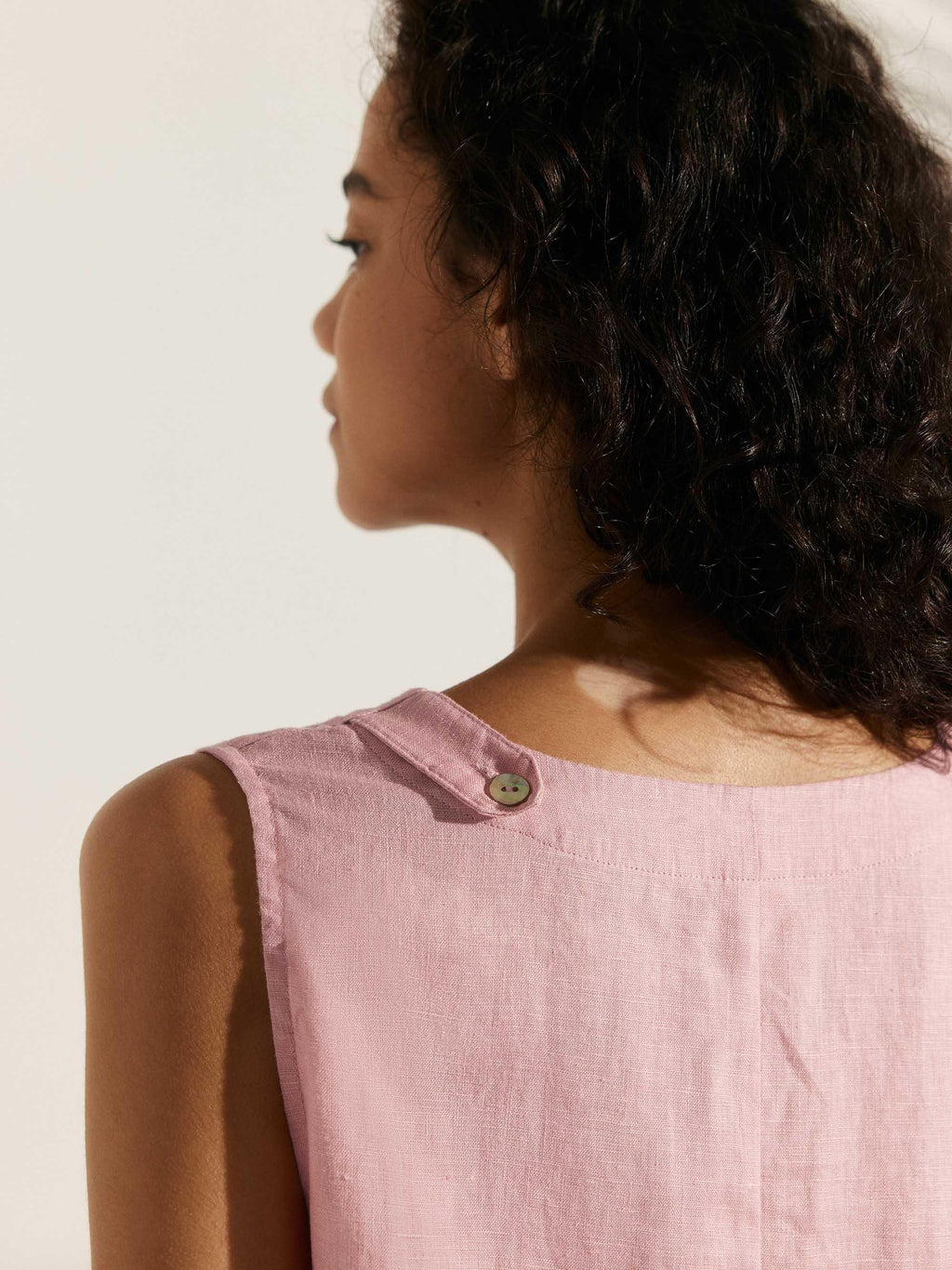 100% Linen Sleeveless Dress SIENNA