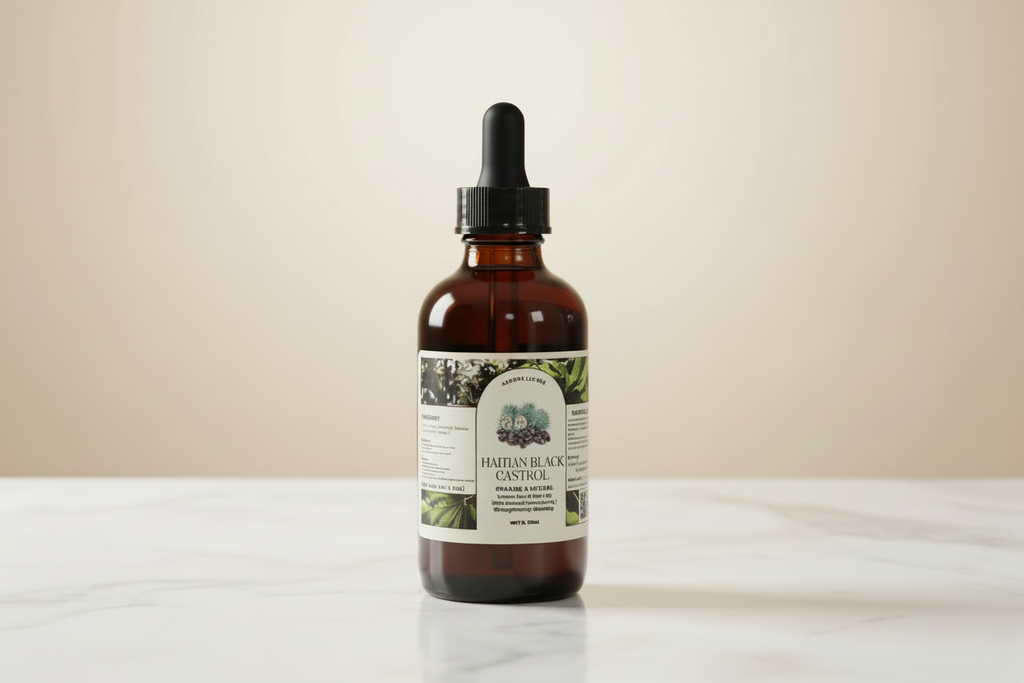 Aurore Luxure Haitian Black Castor Oil– Organic & Natural 100% Pure Castor Hair & Body Oil