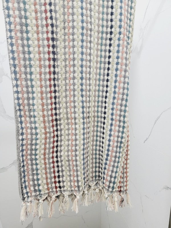 Bath Towels, Organic Turkish Cotton Pom Pom Towels