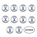 10 Pack of Circle Suicide Awareness & Prevention Pins