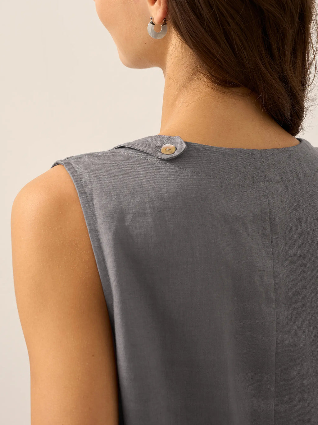 100% Linen Sleeveless Dress SIENNA