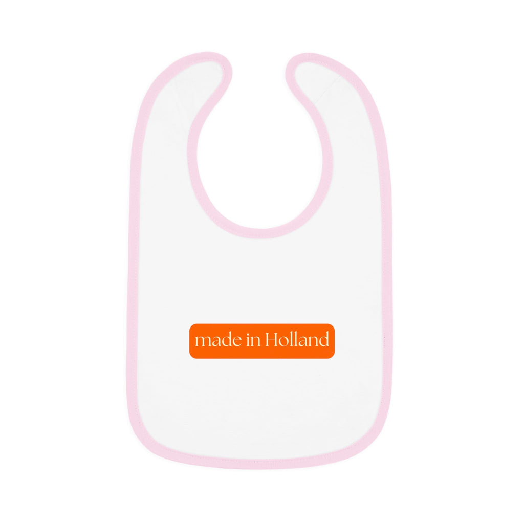 Made in Holland Bib, Dutch Gift for New Parents, Stylish Baby Accessory, Perfect for Baby Showers, Baby Feeding