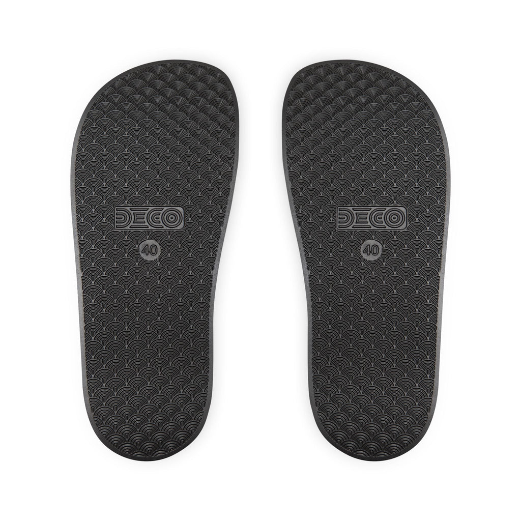 Mob Crew Men’s Crew Logo Slide Sandals Removable-Strap Pool & Casual Slides