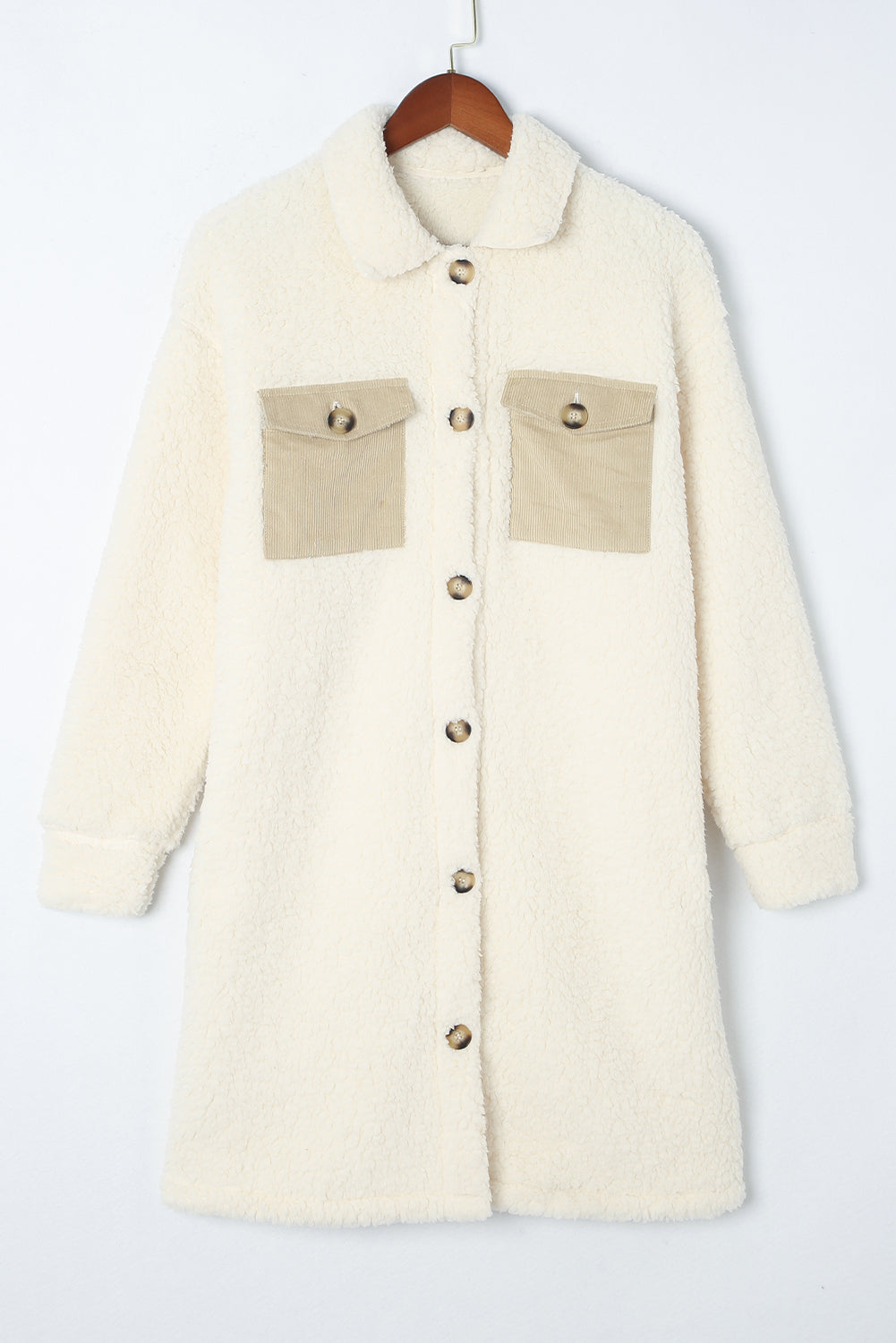 Olivia Single Breasted Teddy Coat