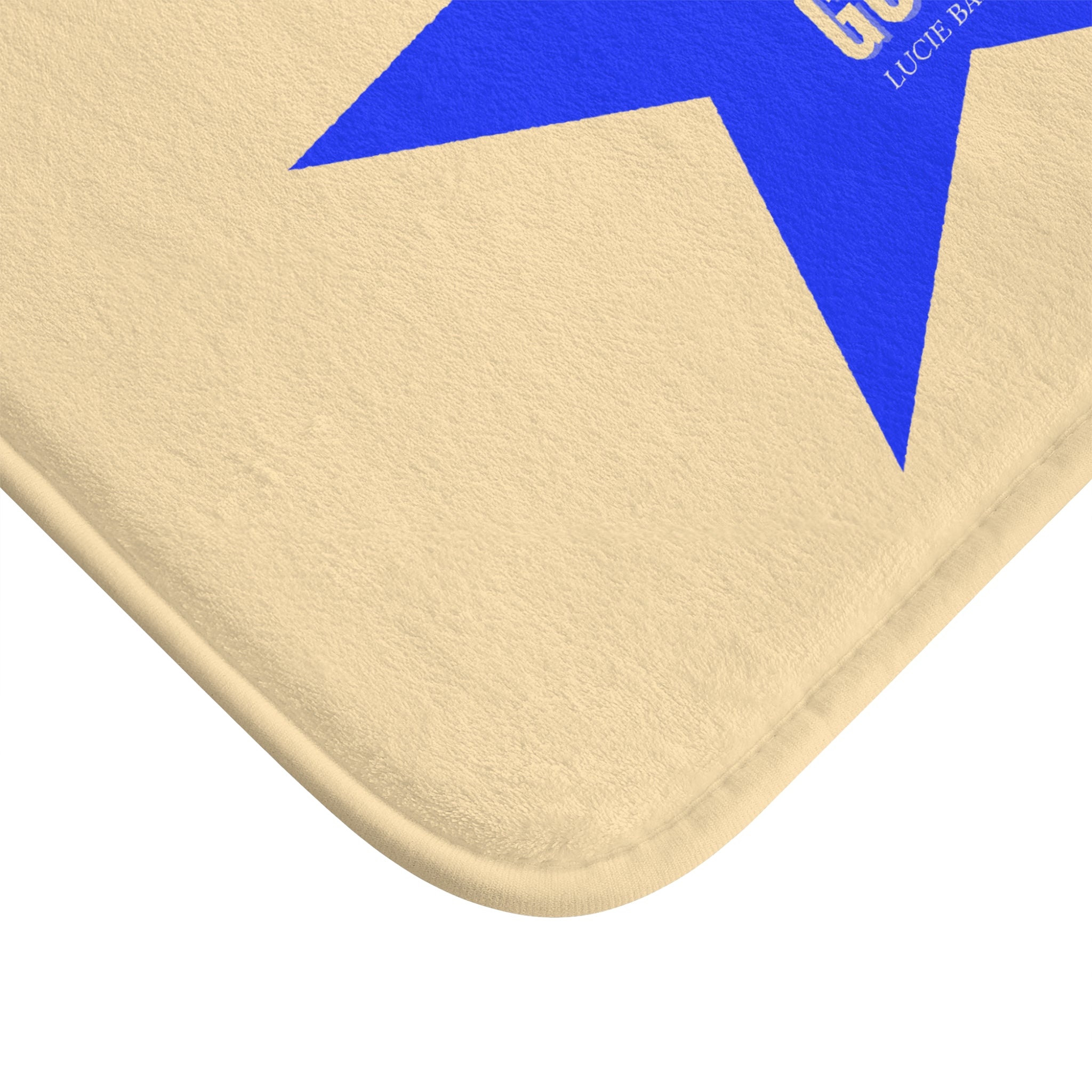 Motivational  Bath Mat — "Life Takes Guts" Lucille Ball Quote