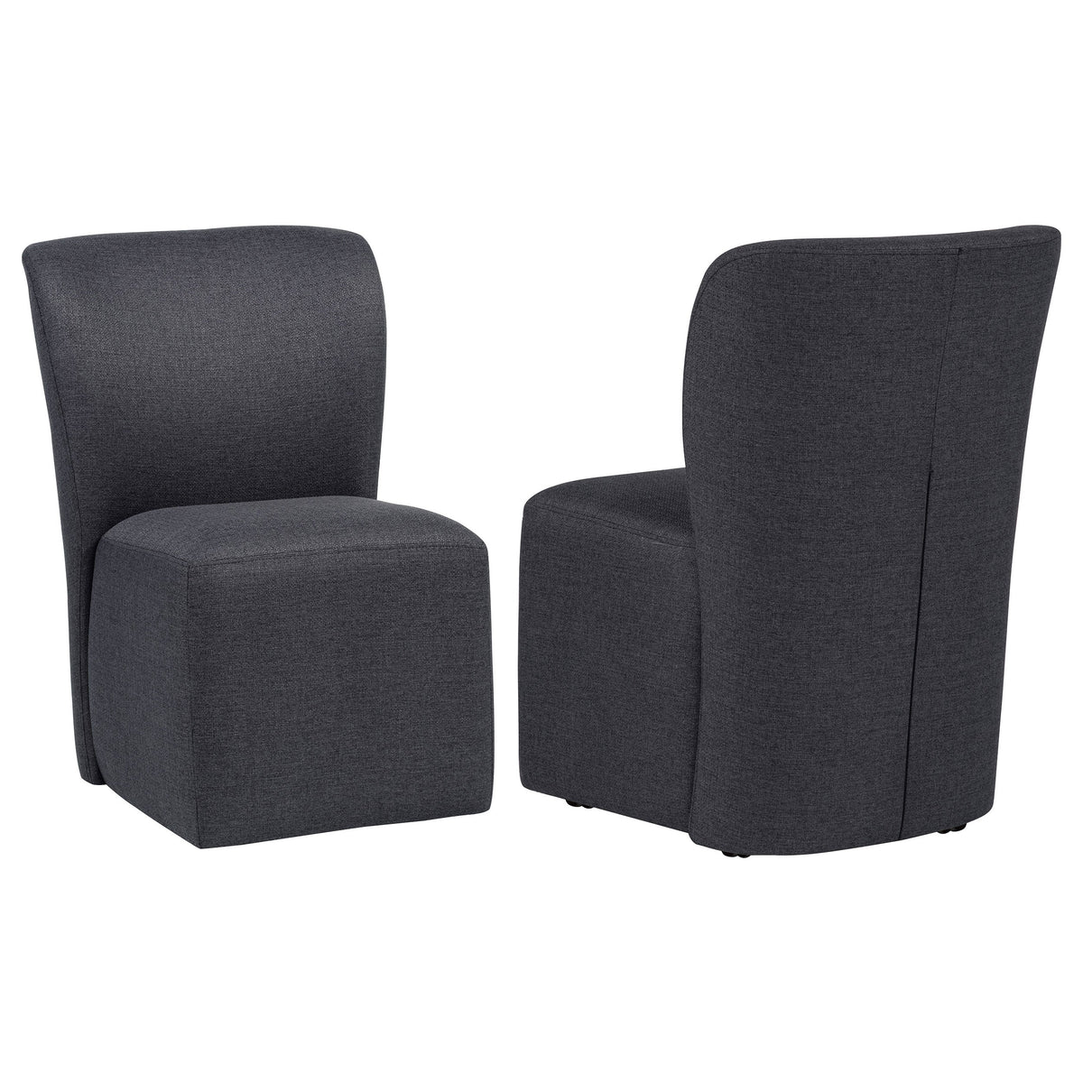 Jaelynn Upholstered Parsons Dining Side Chair Charcoal (Set of 2)