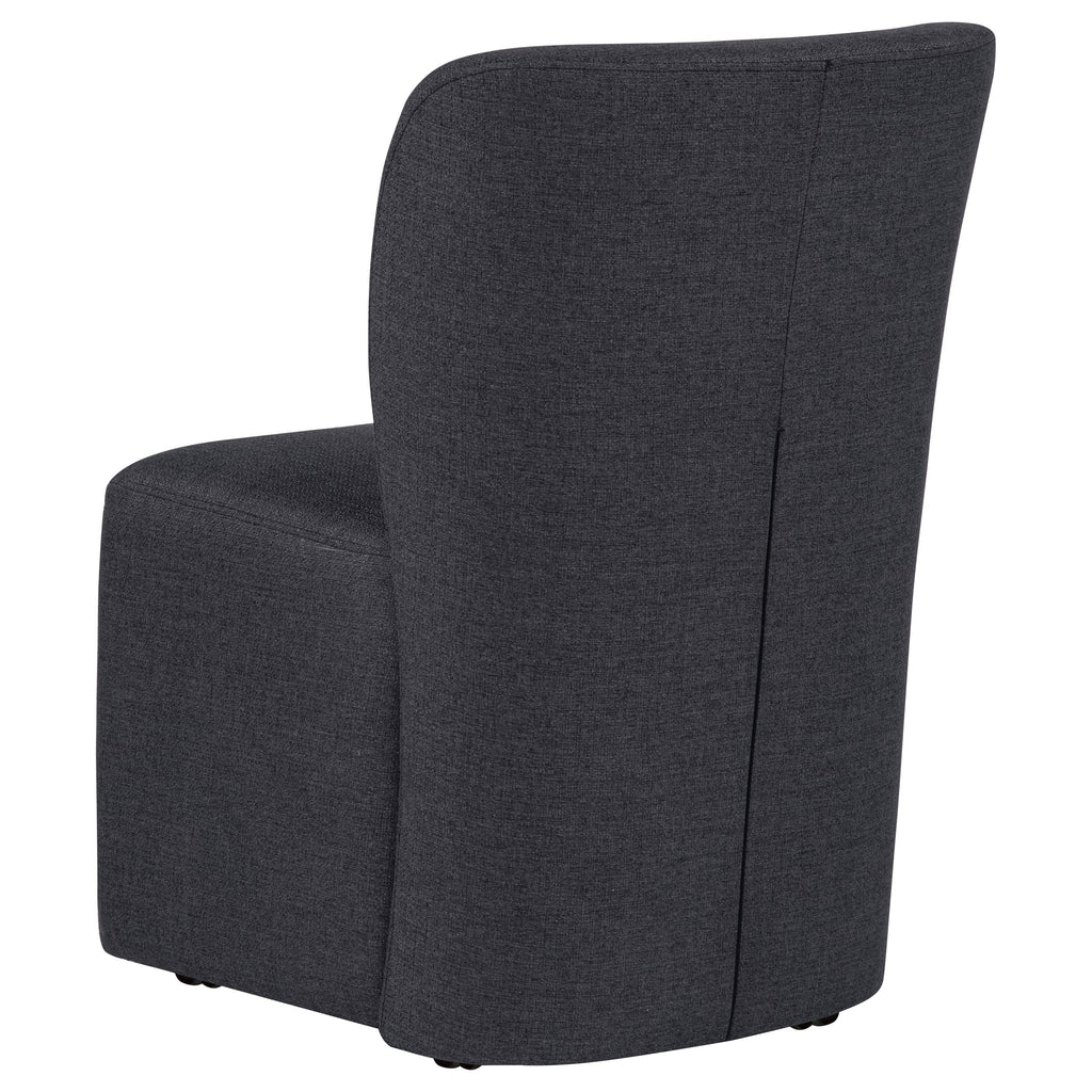 Jaelynn Upholstered Parsons Dining Side Chair Charcoal (Set of 2)