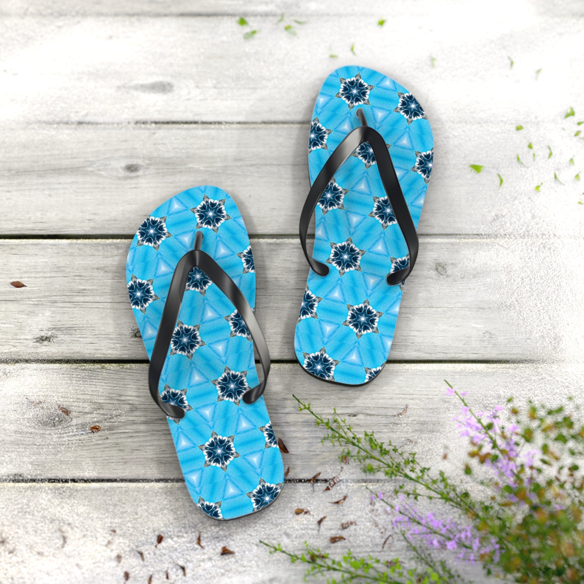 Blue Diamond Flip Flops for Women