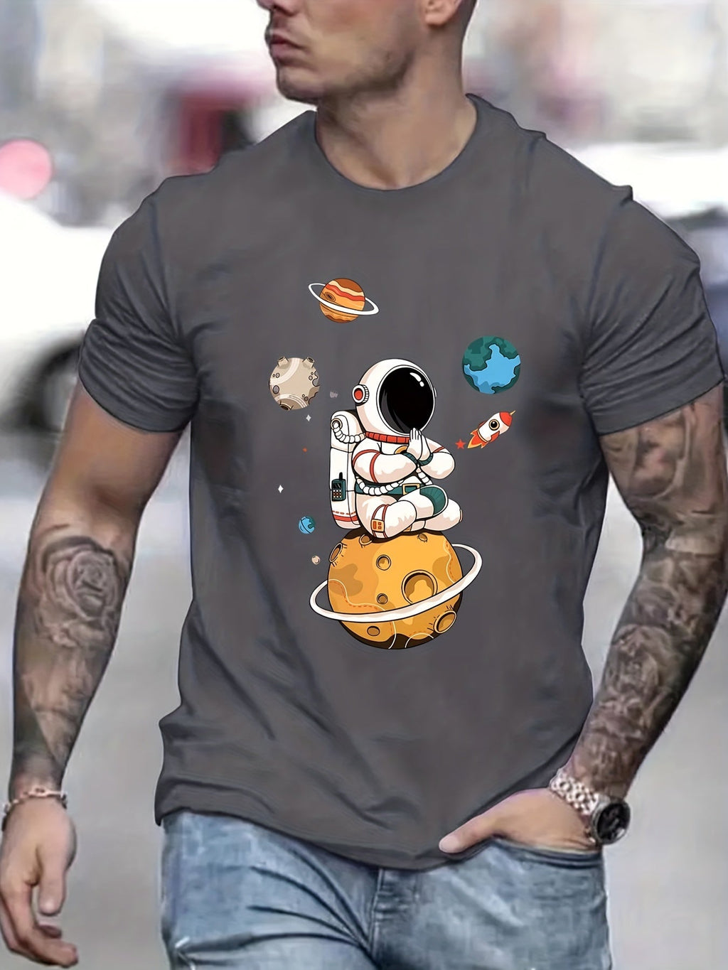 Men’s Astronaut Graphic T-Shirt