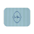 Le Bain Striped Bath Mat — Coastal Green/Blue Bathroom Rug