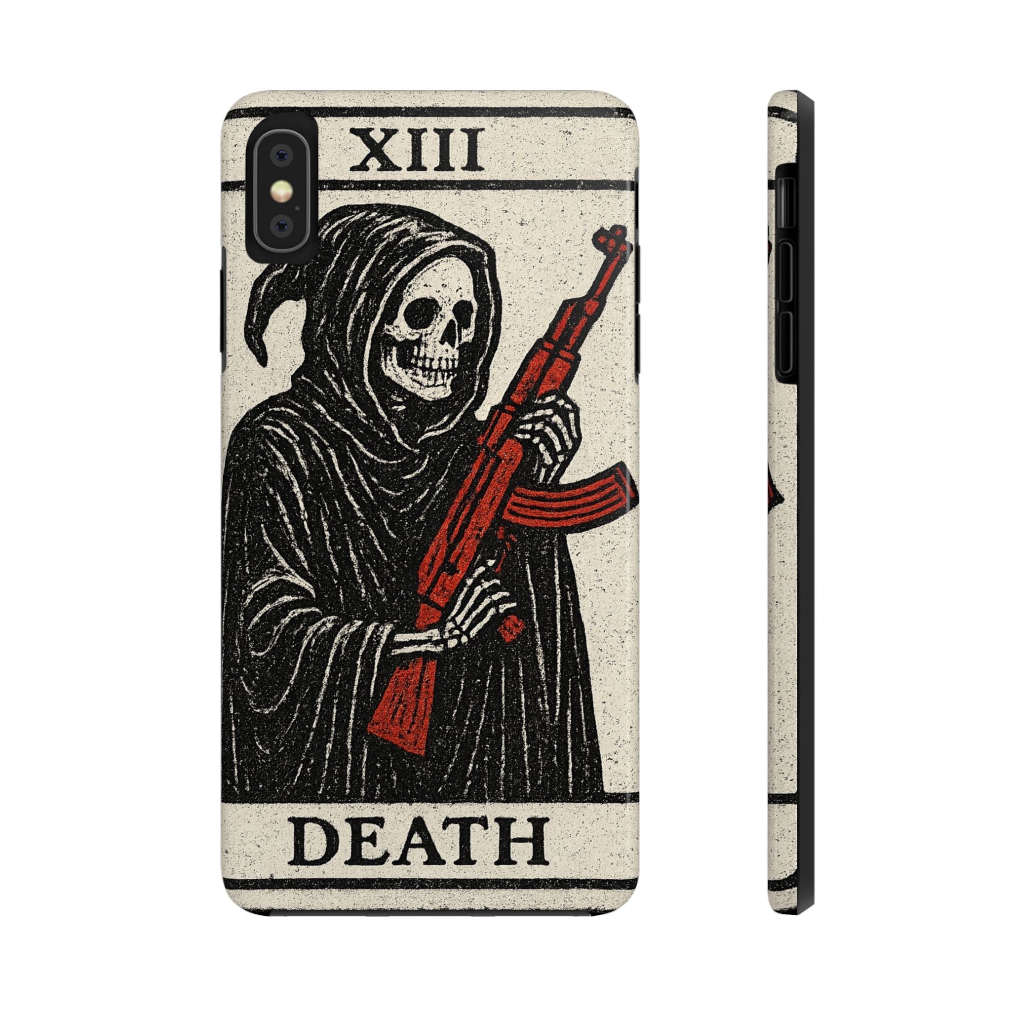 Grim Reaper Phone Case, Tough Phone Case for Gamers, Unique Smartphone Accessories, Halloween Decor, Death-Inspired Gift