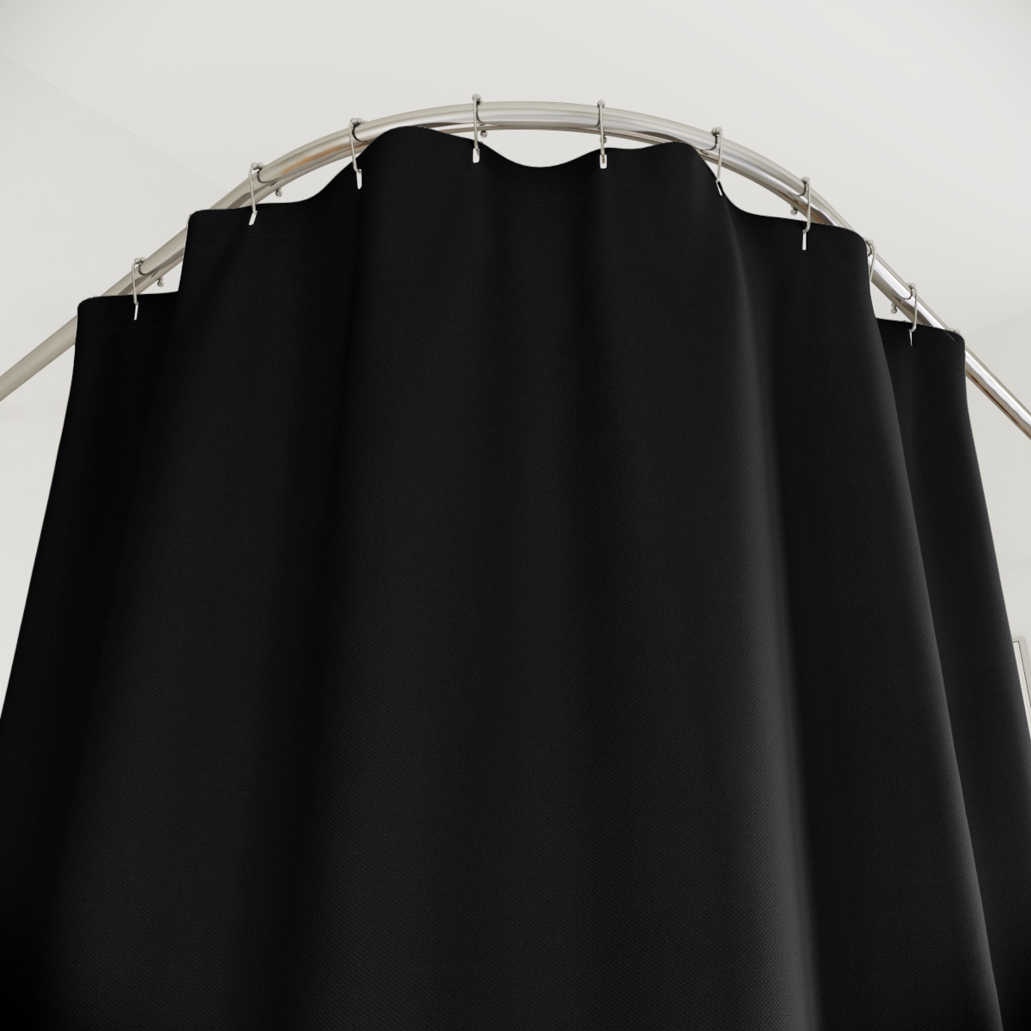 Elegant Black Shower Curtain for a Modern Bathroom Decor