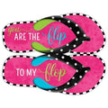 13" Metal Embossed Flip Flops: Flip To My Flop
