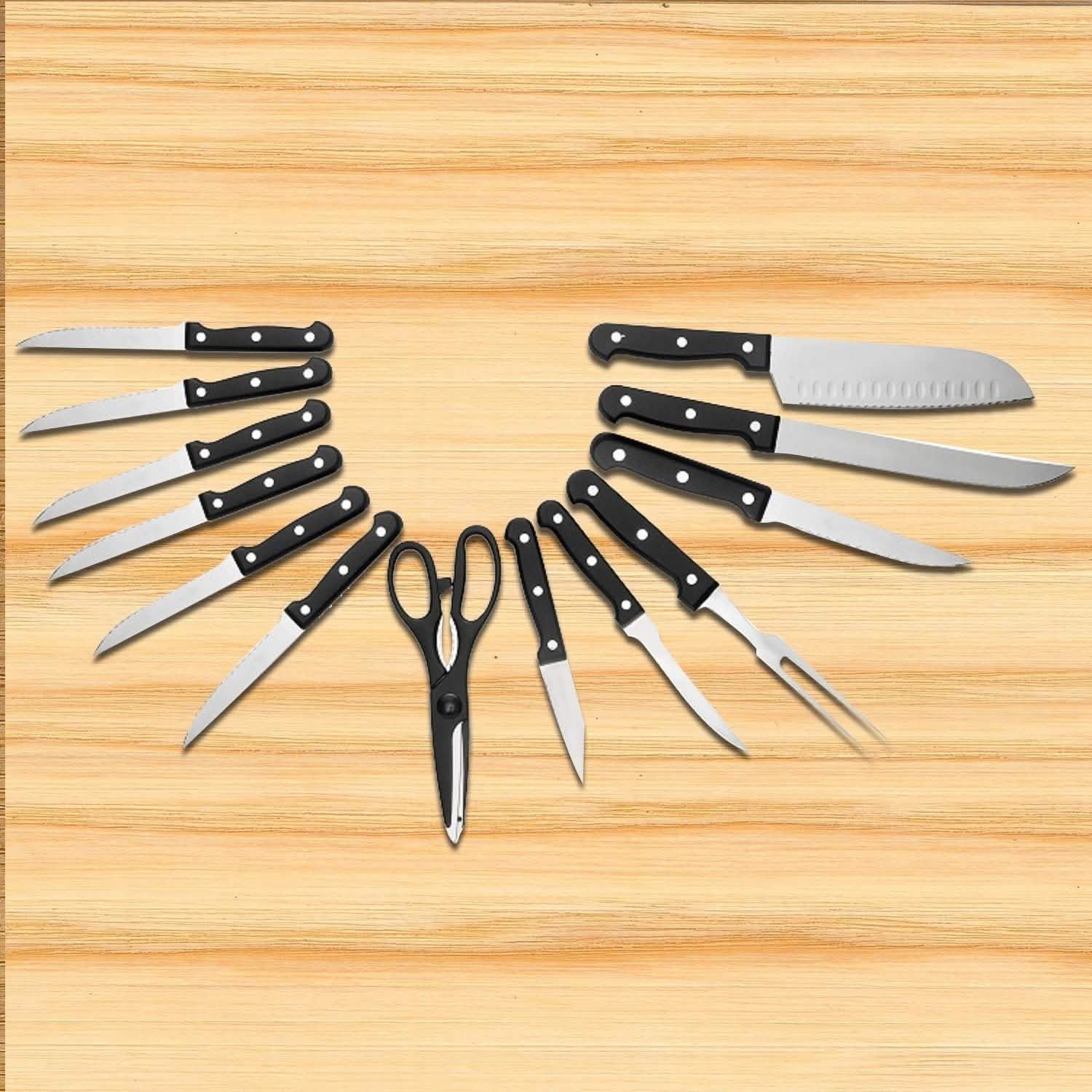 13-Piece: Knife Set Super Sharp and Stainless Steel