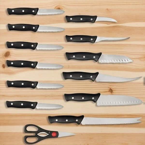 13-Piece: Knife Set Super Sharp and Stainless Steel