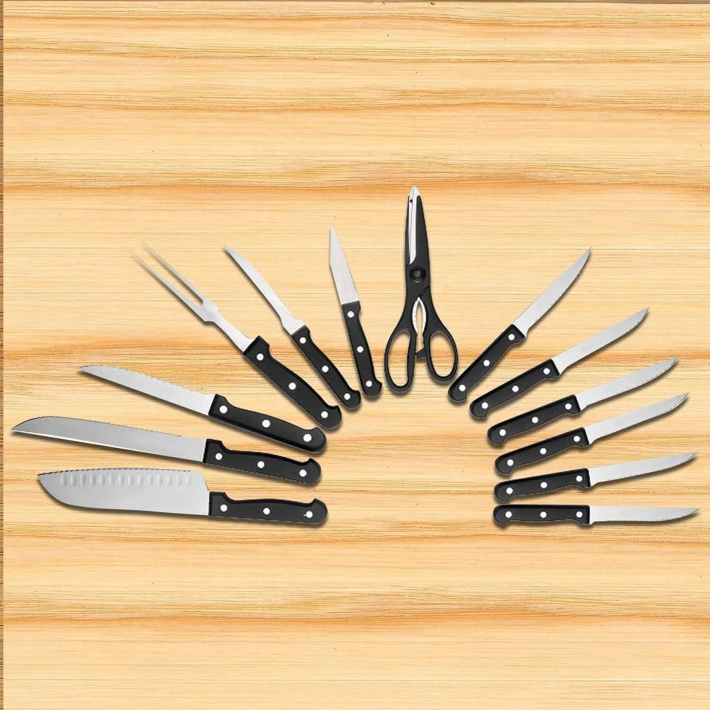 13-Piece: Knife Set Super Sharp and Stainless Steel