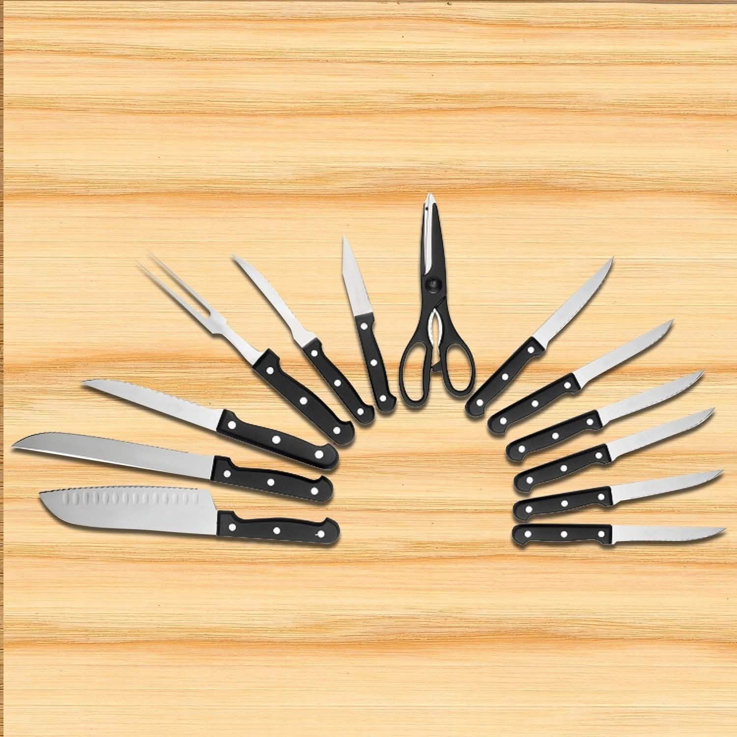 13-Piece: Knife Set Super Sharp and Stainless Steel