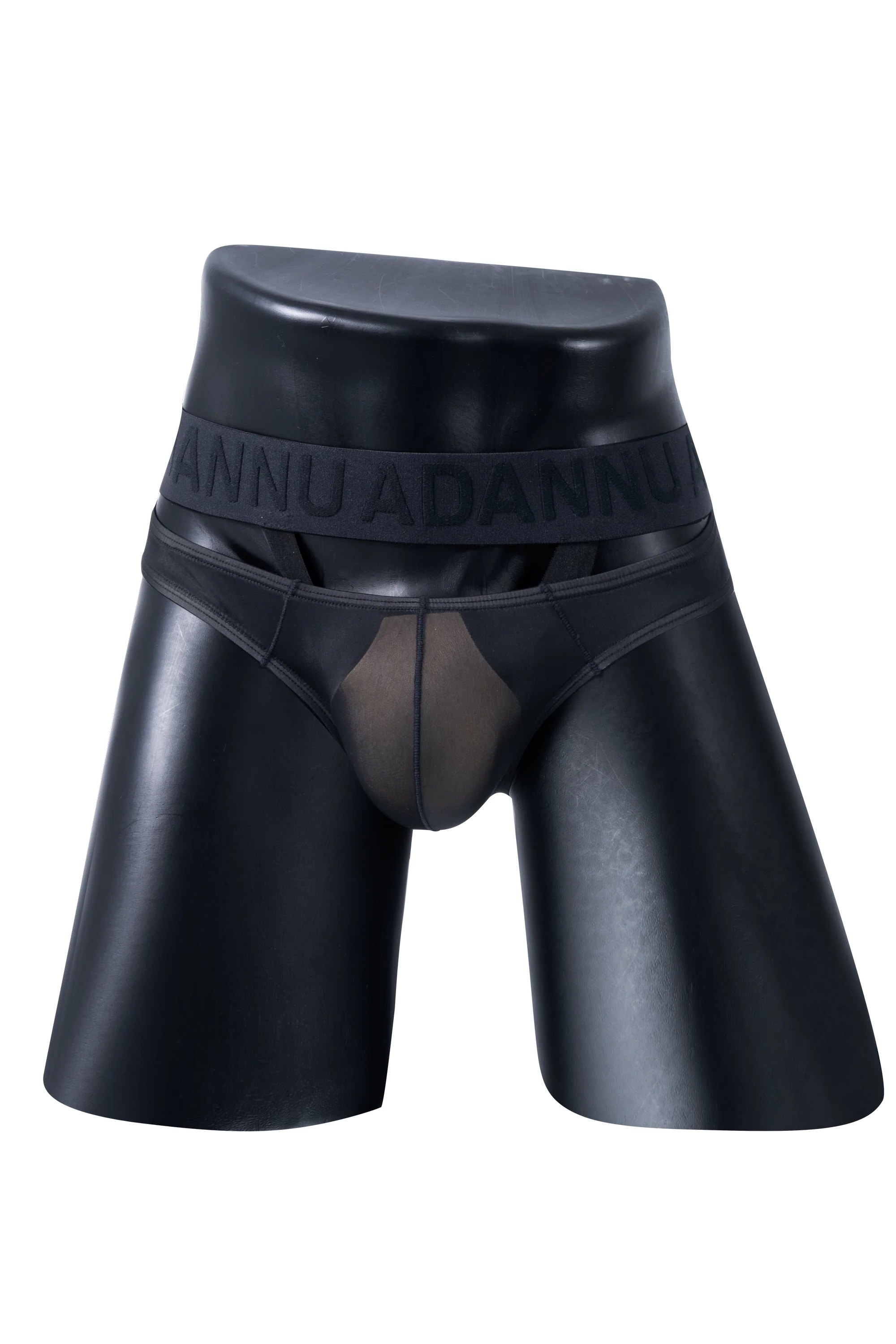Men’s Sexy Sheer Thong with Ring & Strap Design