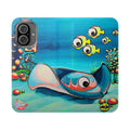 Cyclops Stingray Flip Phone Case – Wallet Cover with Card Slots