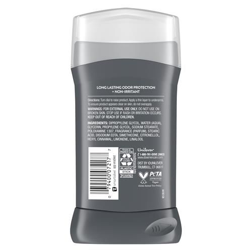 Dove Men+Care Deodorant Stick For Men Aluminum Free Extra Fresh 72-Hour Odor Protection Mens Deodorant With 1/4 Moisturizing Cream 3 Oz