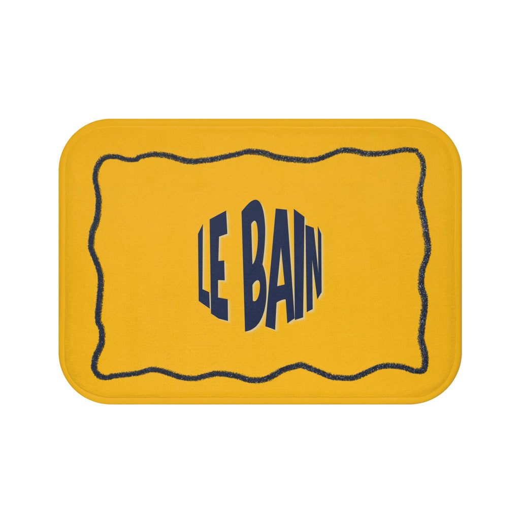 Le Bain Orange & Blue  Bath Mat |  French Bathroom Mat