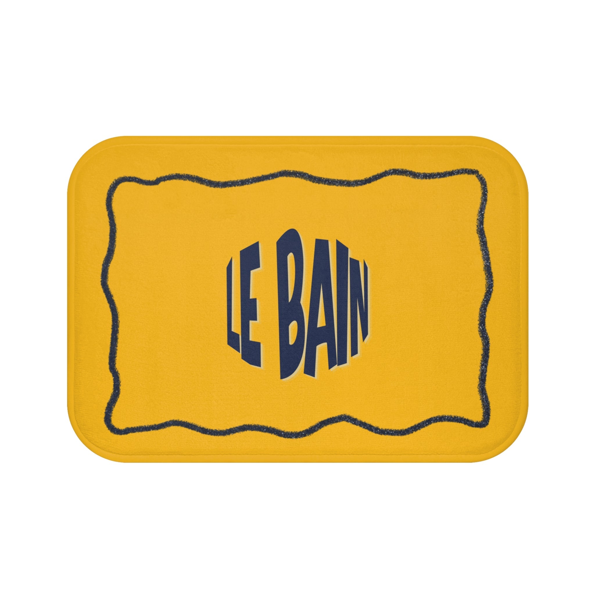 Le Bain Orange & Blue  Bath Mat |  French Bathroom Mat