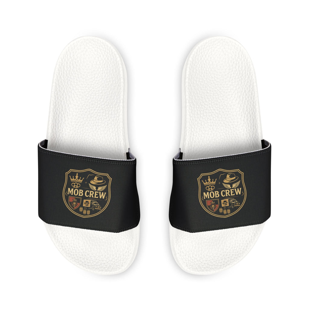 Mob Crew Men’s Crew Logo Slide Sandals Removable-Strap Pool & Casual Slides