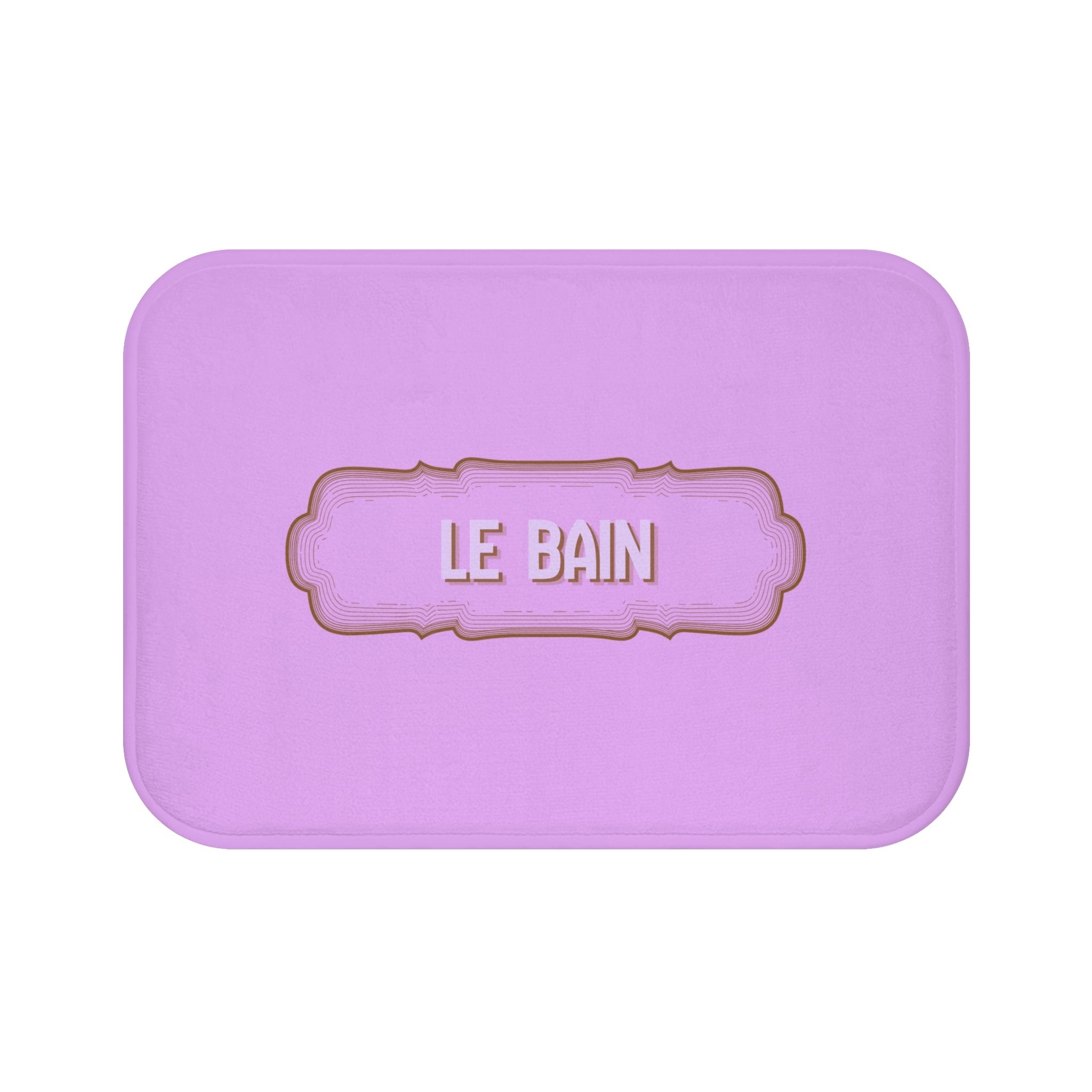 Le Bain Lilac Bath Mat — French Bathroom Décor, Soft Plush Floor Mat