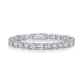 Large Gravitational Pull - A Fashionable And Light Luxury Jewelry Silver Bracelet Set With Top-quality Moissanite, S925 Silver-plated Platinum