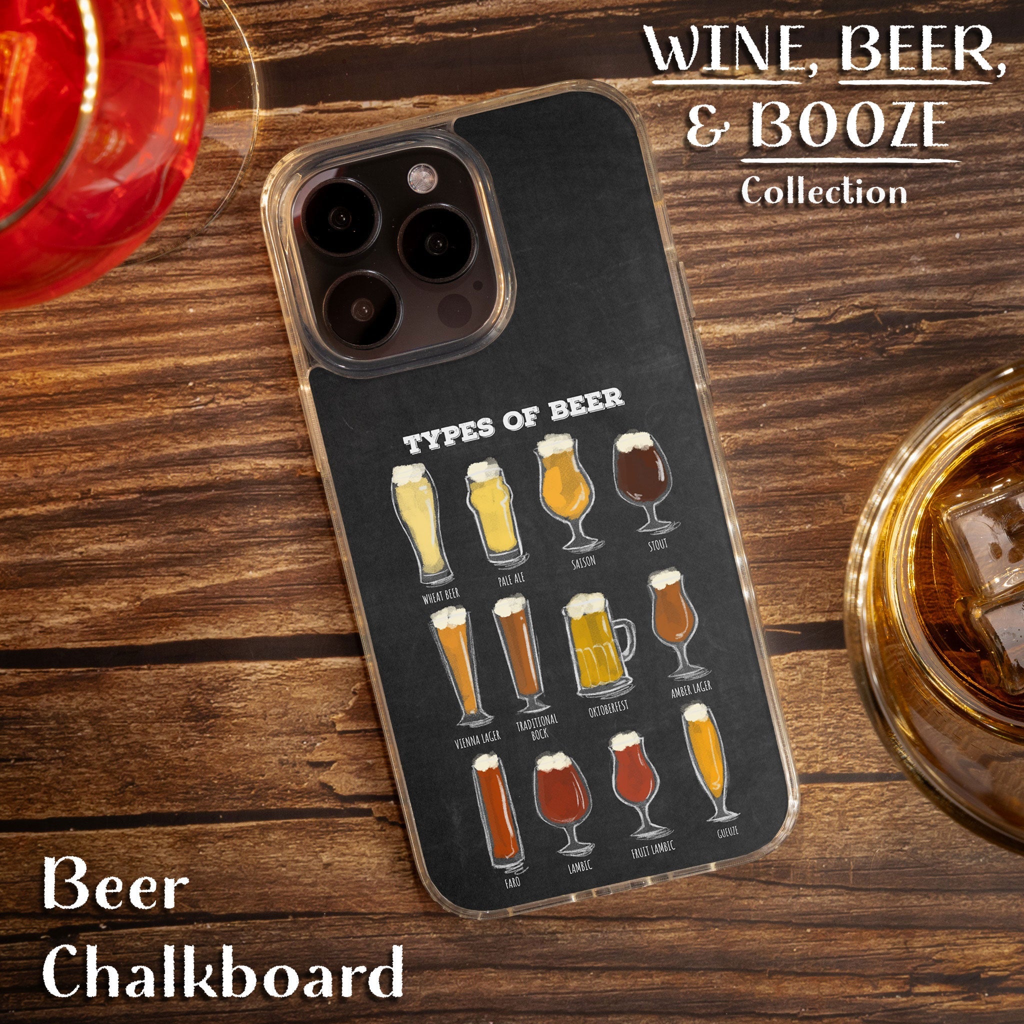 Wine, Beer, & Booze HD Apple iPhone 12 Series Mag-Safe Phone Case