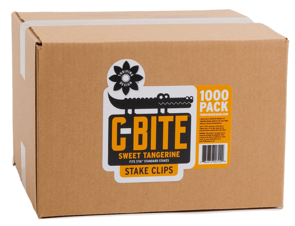 C-BITE Garden Stake Clips - Plant Support Connectors