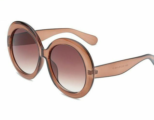 Retro Oversized Round Sunglasses - Unisex Style