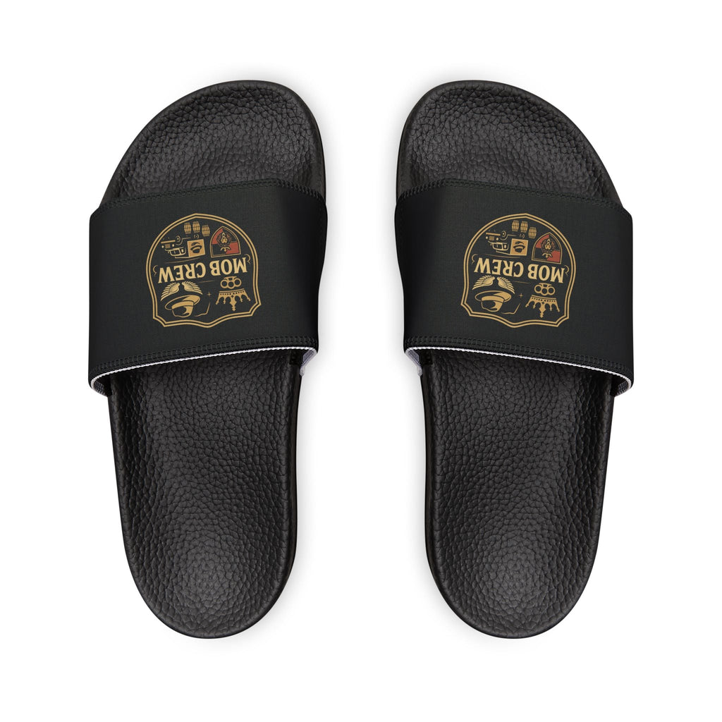 Mob Crew Men’s Crew Logo Slide Sandals Removable-Strap Pool & Casual Slides