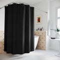 Elegant Black Shower Curtain for a Modern Bathroom Decor