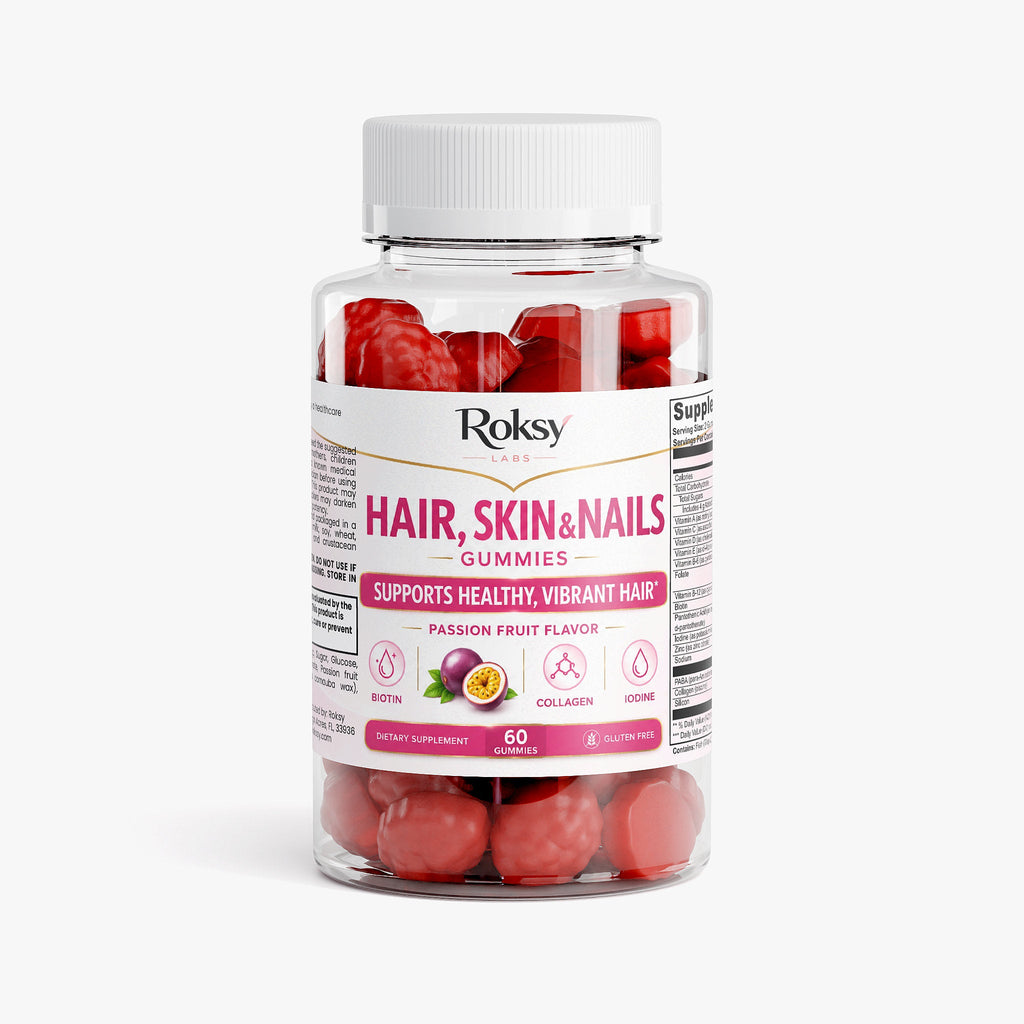 Premium Hair Skin & Nails Gummies - Collagen Supplements for Skin Health with Biotin 60ct
