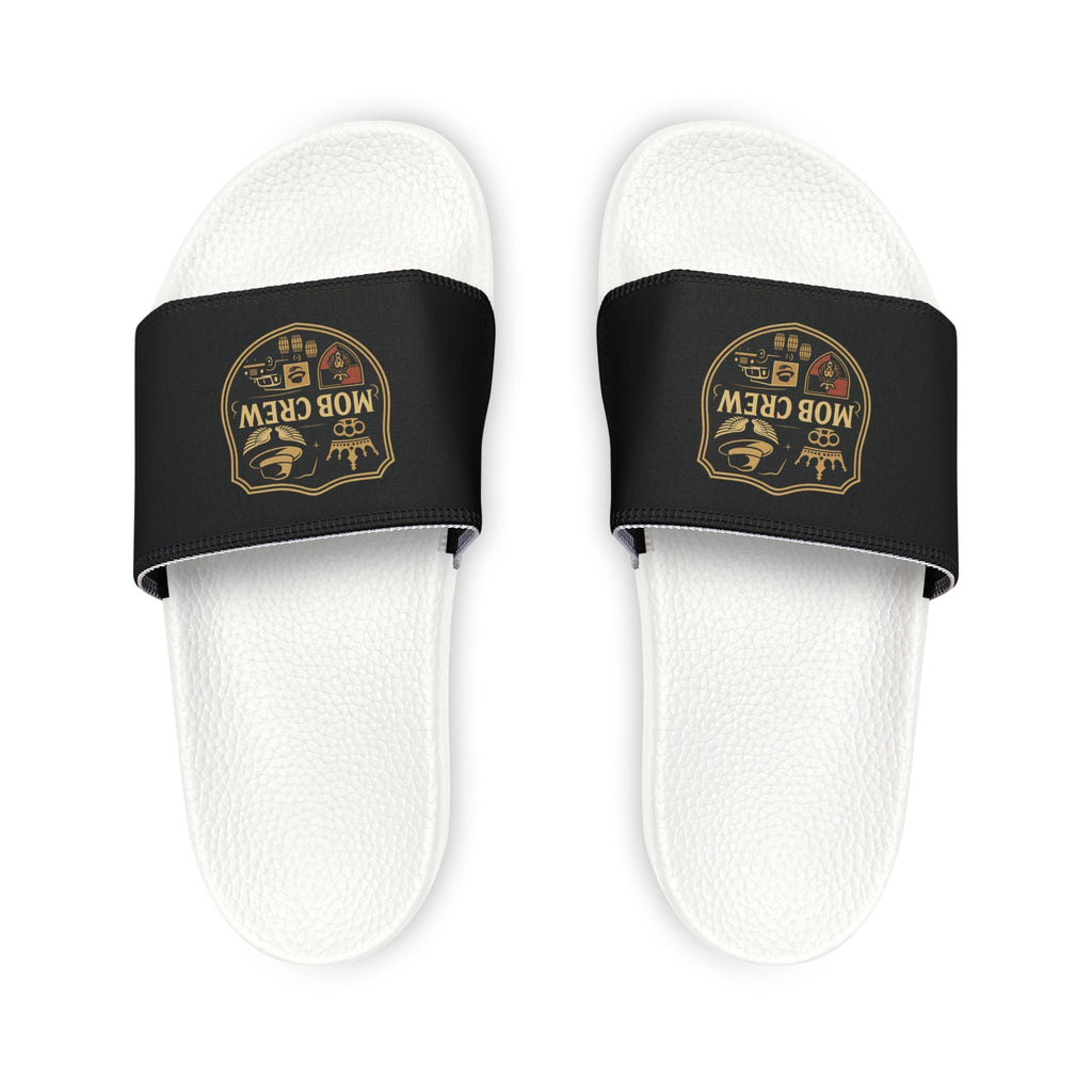 Mob Crew Men’s Crew Logo Slide Sandals Removable-Strap Pool & Casual Slides