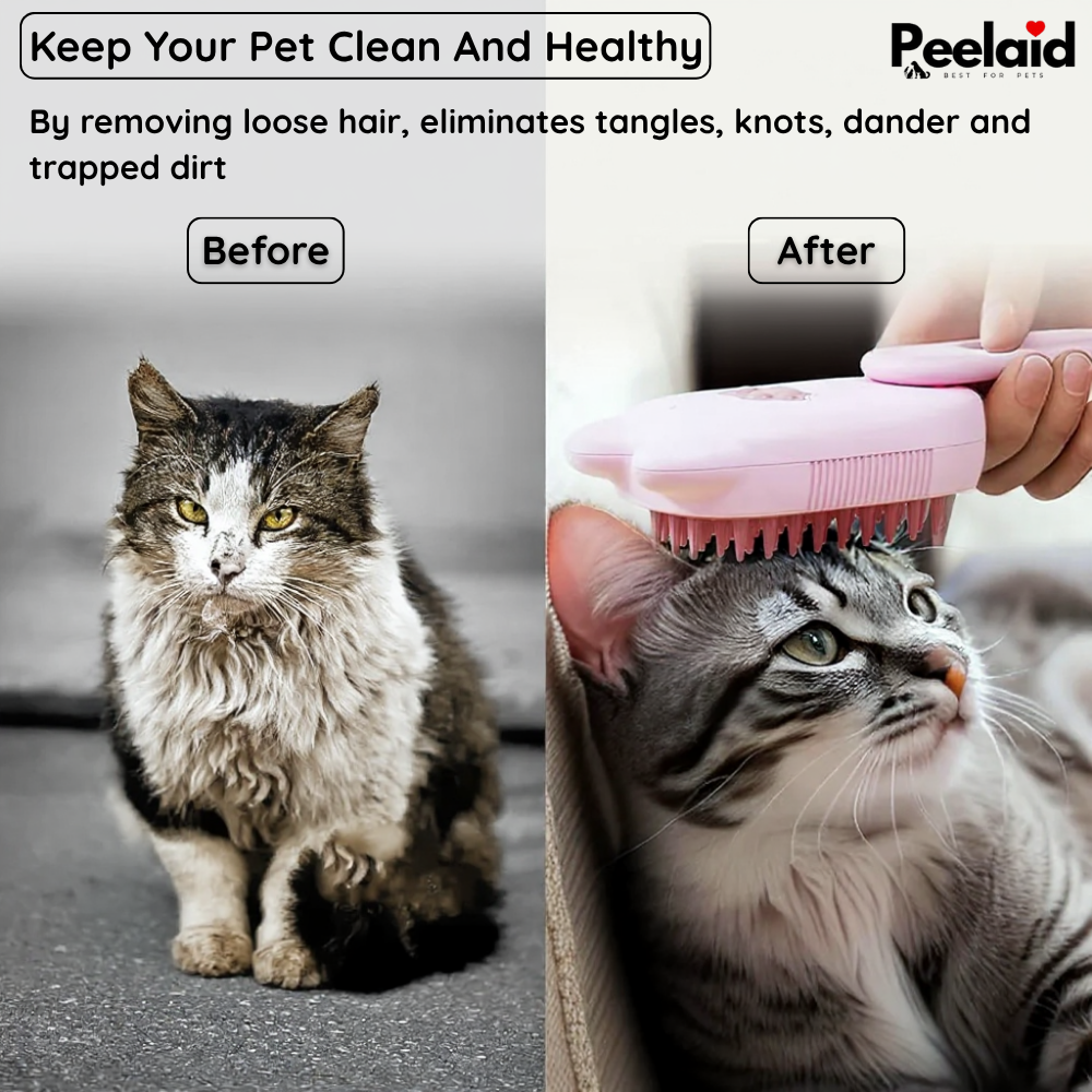 Peelaid™ Steam Pet Grooming Brush