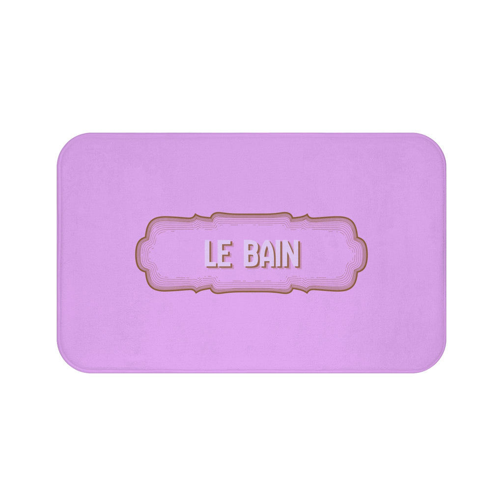 Le Bain Lilac Bath Mat — French Bathroom Décor, Soft Plush Floor Mat